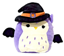 Squishmallows Holly Owl Witch Halloween Trick or Treat Plush Pail Bucket Bag 12"