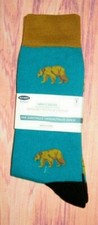 MENS OLD NAVY BEAR TEAL CREW SOCKS ONE SIZE
