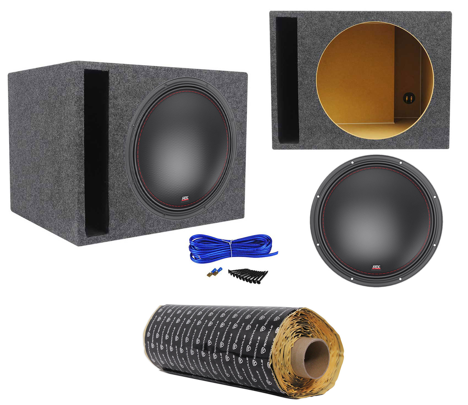 MTX 7515-22 15 Сабвуфер RMS Competition мощностью 750 Вт Вентилируемый корпус сабвуфера Rockmat 81990₽