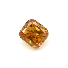 0.38 Carat GIA Certified Natural Loose Diamond Fancy Deep Orange Cushion SI1 3334.50 per carat