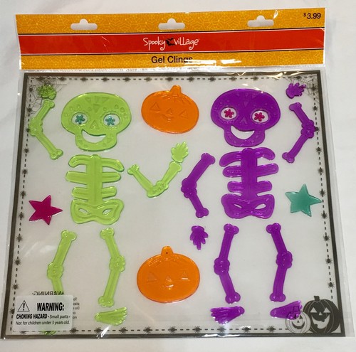 Halloween Thema wiederverwendbare Fenster Gel Klammern - Sie wählen - neu in versiegelter Verpackung - Bild 6 von 15