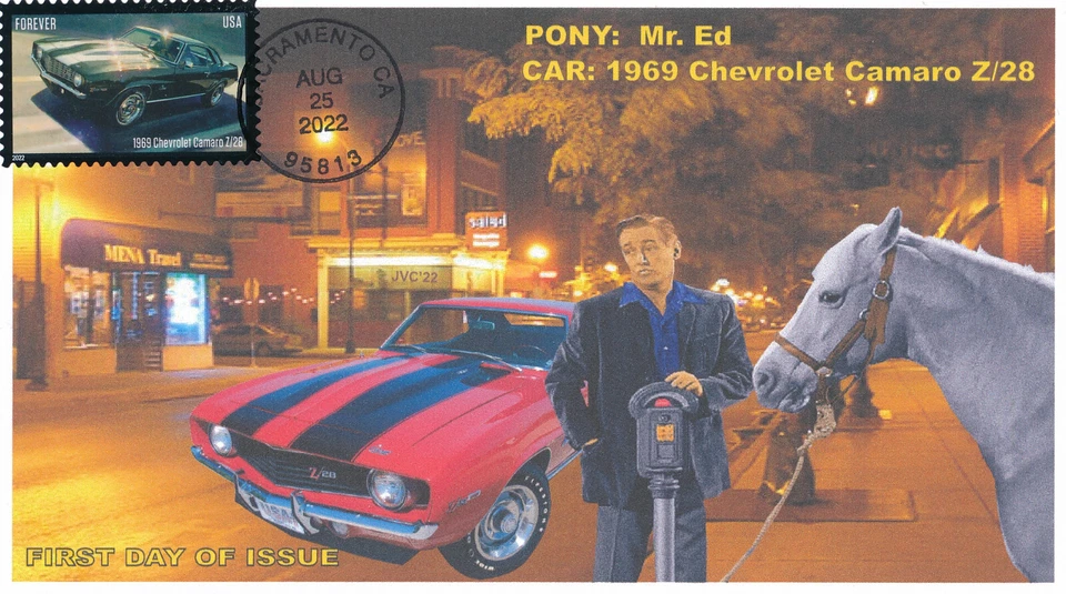 JVC CACHETS -2022 PONY CAR ISSUE FIRST DAY COVERS VERY L.E. OF 12 EACH SET OF 5 - Image 3 of 4