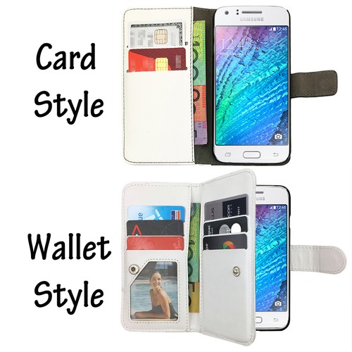 Leather Flip Case PU Wallet Stand Cover for Samsung Galaxy J1 2016 J16 & J100Y - Picture 12 of 20