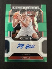 PJ Hall 2022 Prizm Draft Picks Sensational Signatures Green Autograph RC Auto SP