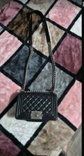 ORIGINAL CHANEL BOY BAG HANDTASCHE ECHTLEDER