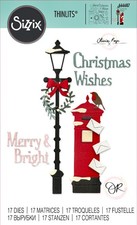 New Retired Sizzix Thinlits Letters at Christmas 15pc 666687 Retail 14.99