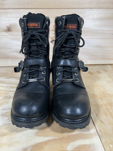 Botas de montar Harley Davidson para hombre talla 11 de cuero descolorido Glory usadas - Imagen 7 de 10