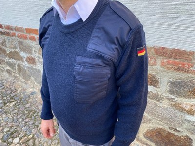 Original Bundeswehr  Marine Winter BW THW Pullover  XS-XXXL 42-60 dunkelblau