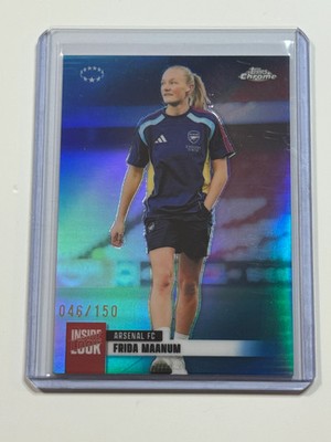 2025-26 Topps Chrome Women's UWCL Inside Look Blue #5 Frida Maanum 046/150