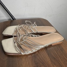 Marc Fisher Marcio Slide Sandal Gold Interloc...