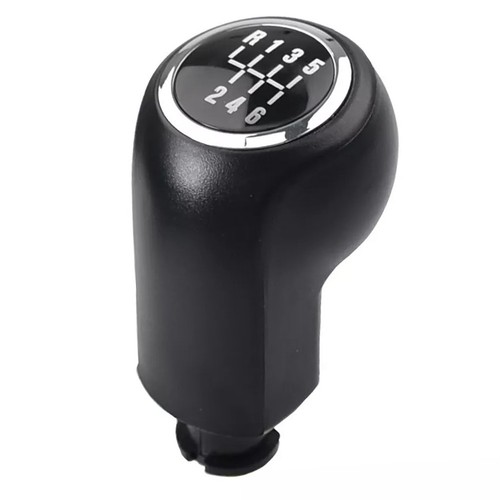 6-Speed Shift Knob Black Plastic Construction Stylish Interior Upgrade - Picture 7 of 8