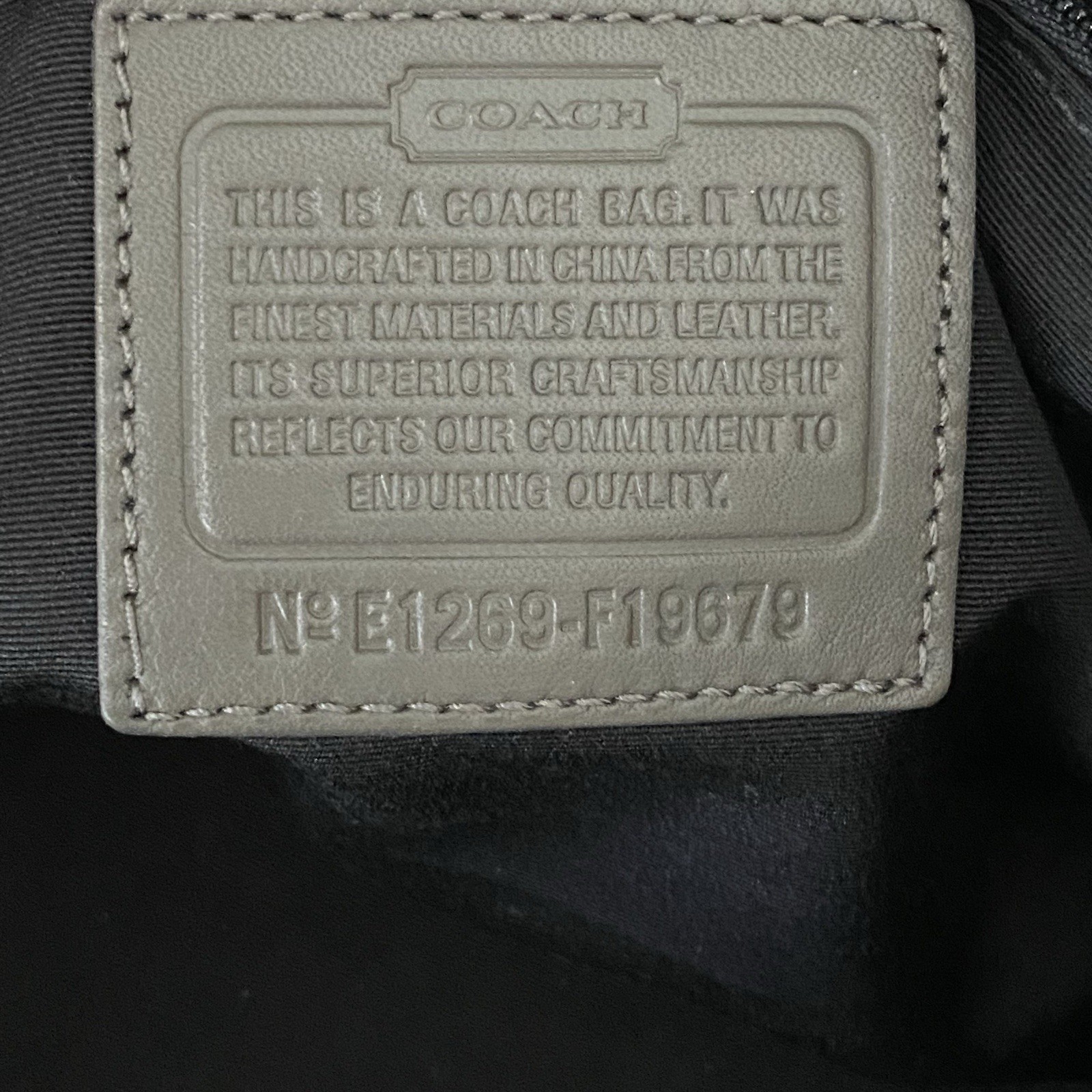 Coach Soho Python Snake Embossed Faux Leather Med… - image 5