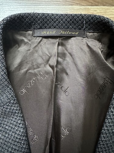 Ravazzolo Italy 50% Kaschmir 50% Wolle Sport Mantel Jacke Carlo Barbera Stoff 52R - Bild 6 von 19