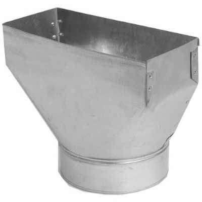 GRAY METAL SOUTH 110R STRAIGHT BOOT 10X6X7 GALVANIZED STEEL SMACNA