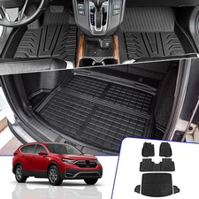 Rongtaod Floor Mats Compatible with 2017-2022 Honda CRV Cargo Liner Trunk Mat...