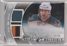2011-12 SPx Winning Materials 27/35 Patrick Marleau #WM-PM Dual Patch l7u
