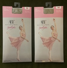 ABT American Ballet Theatre by Spotlights 2 Packs Tights Dancing Spandex Sz M