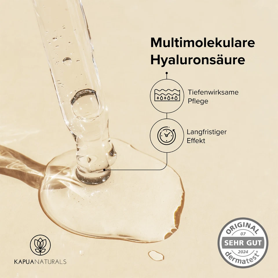 BIO Hyaluron Creme Gesicht hochdosiert 100ml + Arganöl + Aloe Vera + Kokosöl - Bild 2 von 4
