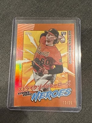 2025 Topps Update Japan HAYDEN BIRDSONG Strike Zone Heroes Orange ORIOLES /25