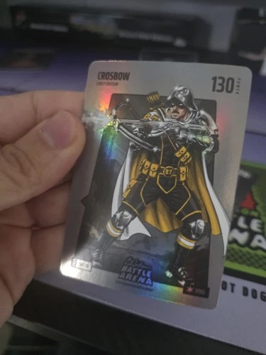 Bo Jackson Battle Arena CROSBOW `Sidney Crosby` Silver Steel + Base Cards