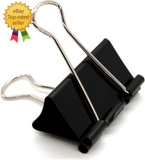 Coofficer Extra Large Binder Clips 2-Inch 24 Pack Big Paper Clamps for Office