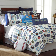 Levtex Home - MVP Quilt Set - Full/Queen Quilt and Two Standard Shams - Striped
