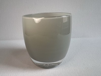 New With Tag Glassybaby Light Gray ''MUSE'' Candle Votive Holder Pre-triskelion
