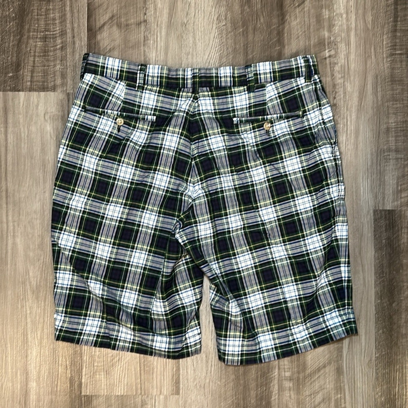 Polo Ralph Lauren Plaid Flat Front Shorts - 35 thumbnail 2
