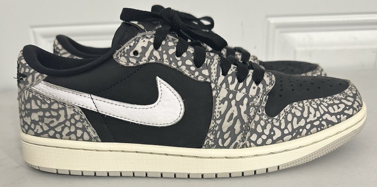 シューズ(男性用) NikeAir Jordan 1 RetroLow OG BlackCement Jordan 1 Retro OG Low Black Cement for Sale | Authenticity