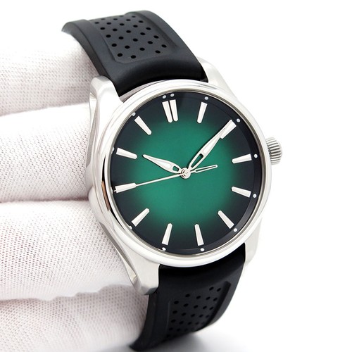 H. Moser & Cie 3201-1201 Pioneer Centre Seconds with Cosmic Green Dial