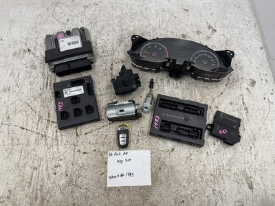 16 AUDI A4 A5 B8.5 2.0 IMMOBILIZER KEY IGNITION DME ECM CLUSTER START KIT 13-16