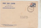 Australia 1954  FDC  Red Cross on Sigma Cover     fair condition