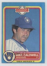 1984 Topps Gardner's Bakery Milwaukee Brewers Mike Caldwell #3 0b5