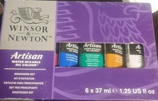 Windsor & Newton Artison Water Mixable Oil Color Paint 6 Einsteiger Set