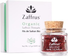 Zaffrus - Certified Organic Super-Premium All Red Saffron Threads 1.5 gram, ....