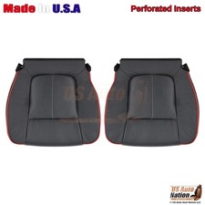 2011-2014 Fits Ford F-150 Leatherette Perf. Front Bottom Seat Covers Black