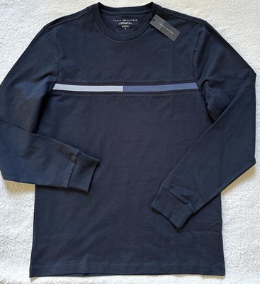 Tommy Hilfiger Men's Regular Fit Logo Long Sleeve Tee