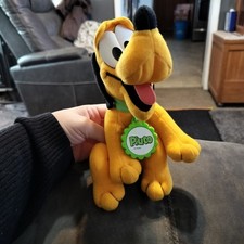 Plush Disney Store Pluto Dog Stuffed Animal 8"