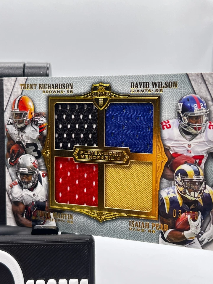 Folleto Topps Supreme 8 Reliquias Andrew Luck 2012, RGIII Tannehill Richardson/20 Foto 3 de 4