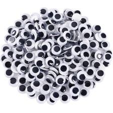 200Pcs 12mm Googly Wiggle Eyes Self Adhesive for DIY Crafts