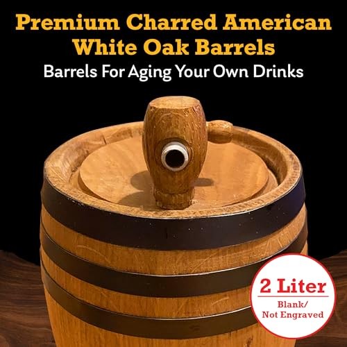 Premium Charred American Oak Aging Barrel (2 Liter) No Engraving - Main Image