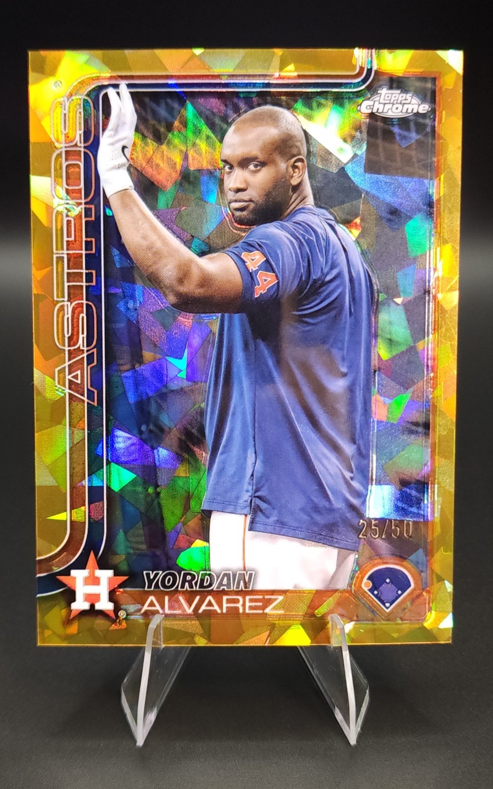 2025 Topps Chrome Sapphire YORDAN ALVAREZ Image Variation Gold /50 #267 Astros