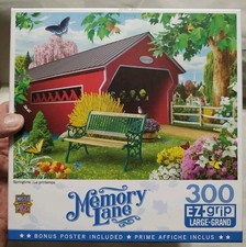 MASTER PIECES "Memory Lane - Springtime" 300 Piece EZ-grip Jigsaw Puzzle