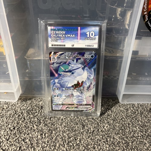Ice Rider Calyrex VMAX graded ACE 10 for sale on eBay