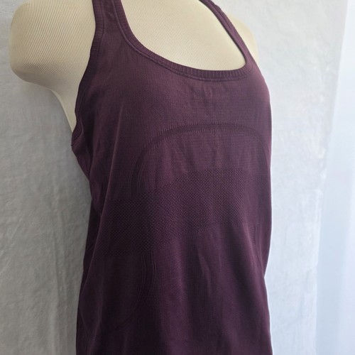 Lululemon Swiftly Tech Racerback Tank Top 2.0 Plum Color Women's Size 12 - Picture 3 of 11