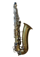 VINTAGE BUESCHER ARISTOCRAT S-33 ALTO SAXOPHONE, NO  MOUTHPIECE OR CASE