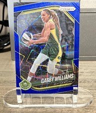 Panini 2025 Prizm Gabby Williams Blue Fractal Prizm #77 Seattle Storm/Valkyries