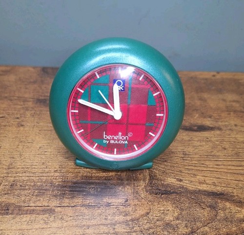 Benetton by Bulova Analog Desk Clock, w/ Alarm