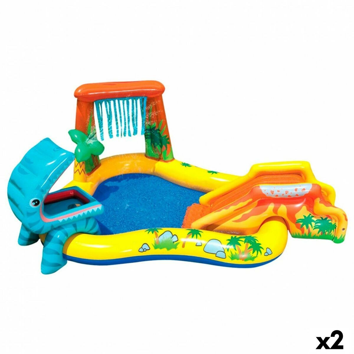 Piscina Hinchable para Niños Intex Parque de juegos Dinosaurios 272 L 249 x 1