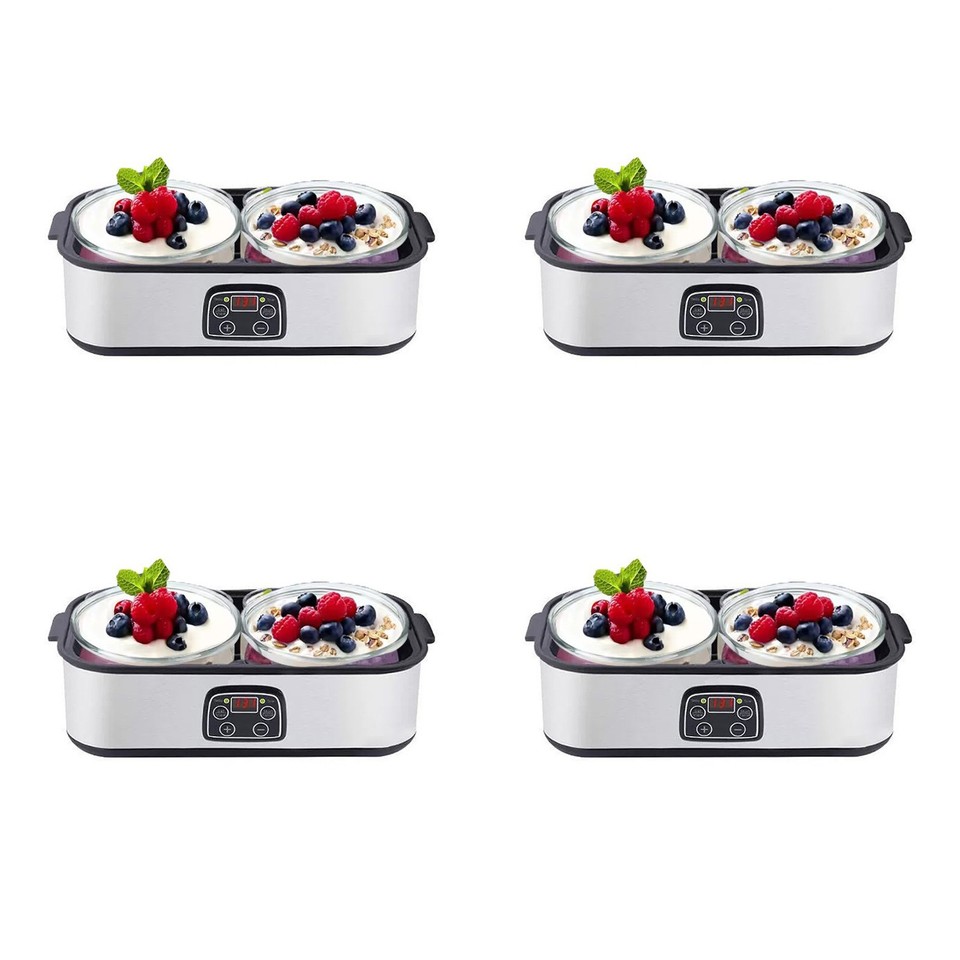 Produktbild von Moulinex Joghurtbereiter Yogurteo YG2295 | 7 Gläser Je 160ml | Ein-/Ausschalter | Temperaturleuchte | Leichte Verwendung | Gesund | Umweltschonend | Spülmaschinengeeignete Teile